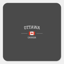 Ottawa Vierkante Sticker