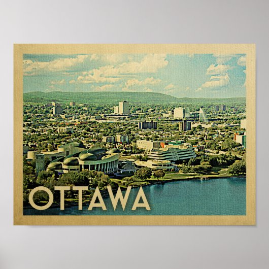 Ottawa Vintage Travel Poster (Voorkant)