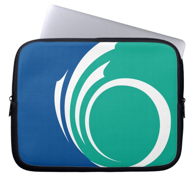 Ottawa-vlag op laptopsleeve laptop sleeve (Voorkant)