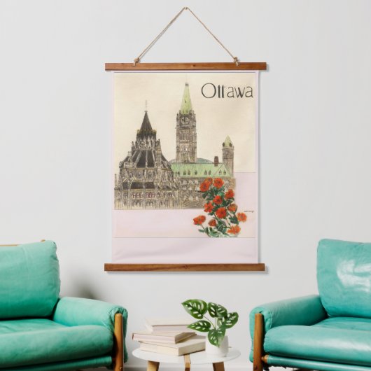 Ottawa Wall Print hangend wandtapijt Hangend Wandkleed (Woonkamer)
