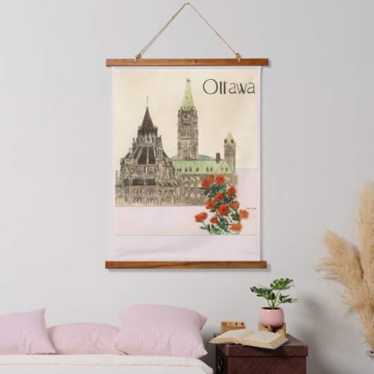 Ottawa Wall Print hangend wandtapijt Hangend Wandkleed (Slaapkamer)