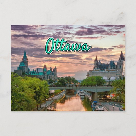 Ottawa wolken landschap briefkaart (Voorkant)