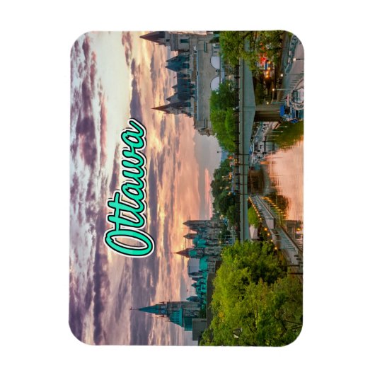 Ottawa wolken landschap magneet (Verticaal)