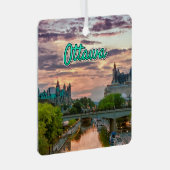 Ottawa wolken landschap metalen ornament (Voorkant Rechts)