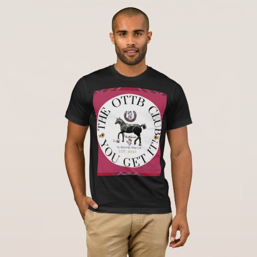 ottb club/geweldige horsey T-Shirt (Voorkant volledig)