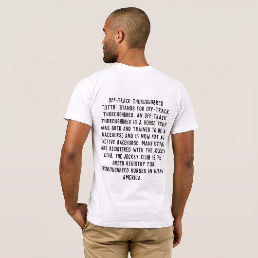 OTTB CLUB, JE SNAPT HET! T-SHIRT (Achterkant volledig)