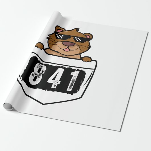 Otter 841 cadeaupapier (Uitgerold)
