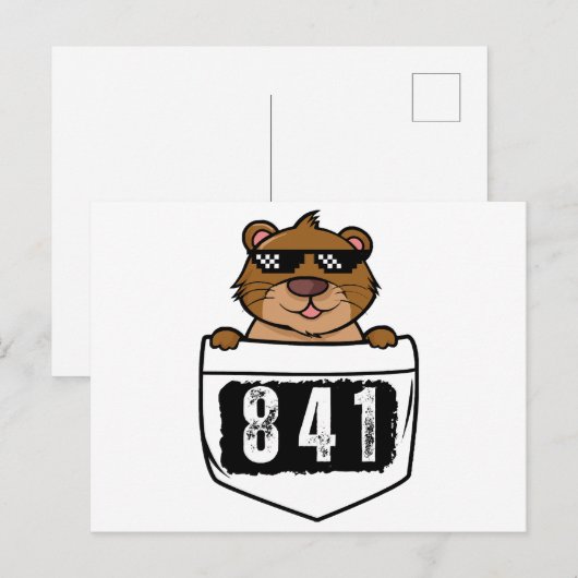 Otter 841 feestdagenkaart (Voorkant / Achterkant)