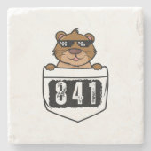 Otter 841 stenen onderzetter (Voorkant)