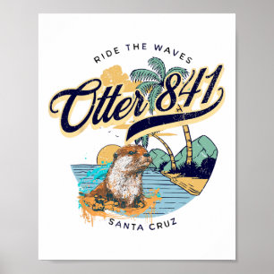 Otter 841 Surfen Otter 841 California Surfplank Poster