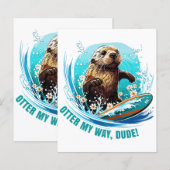 Otter 841 Surfende Otter Ze Steelt Surfplanken Ott (Voorkant / Achterkant)