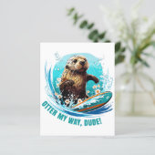 Otter 841 Surfende Otter Ze Steelt Surfplanken Ott (Staand voorkant)