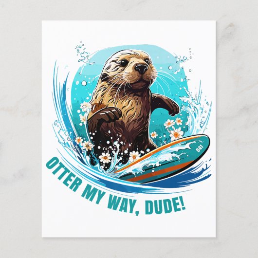 Otter 841 Surfende Otter Ze Steelt Surfplanken Ott (Voorkant)