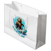 Otter 841 Surfende Otter Ze Steelt SurfplOtter 8 Groot Cadeauzakje (Voorkant Gekanteld)
