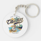 Otter 841 Surfing Otter 841 California Surf Board Sleutelhanger (Achterkant)