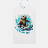 Otter 841 Surfing Otter Ze steelt Surfboards Otte Cadeaulabel (Achterkant)