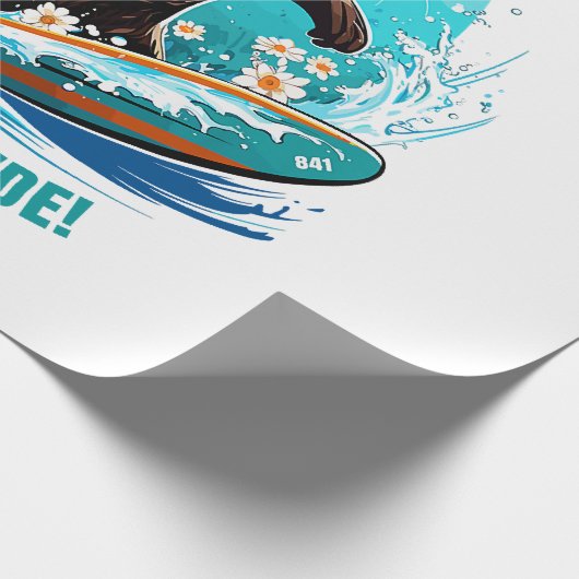 Otter 841 Surfing Otter Ze steelt Surfboards Otte Cadeaupapier (Hoek)