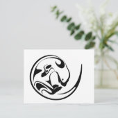 Otter afspelen briefkaart (Staand voorkant)