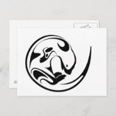 Otter afspelen briefkaart (Voorkant / Achterkant)