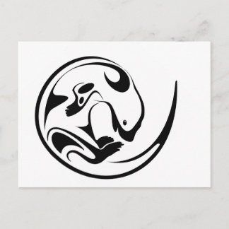 Otter afspelen briefkaart