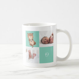 Otter • Alfabet Monogram Cute Baby Shower Koffiemok
