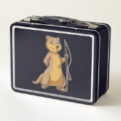 Otter als Fisher met Geviste staaf (Achterkant)