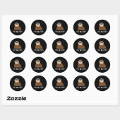 Otter als geen Otter Zee Otter Ronde Sticker (Vel)