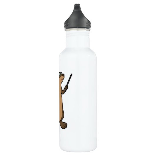 Otter als leraar met boek en wijzer waterfles  (Rechts)