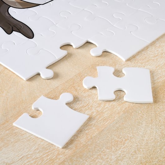 Otter als verpleegster met hart legpuzzel (Zijkant)