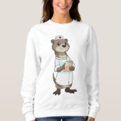 Otter als verpleegster met hart trui (Voorkant)