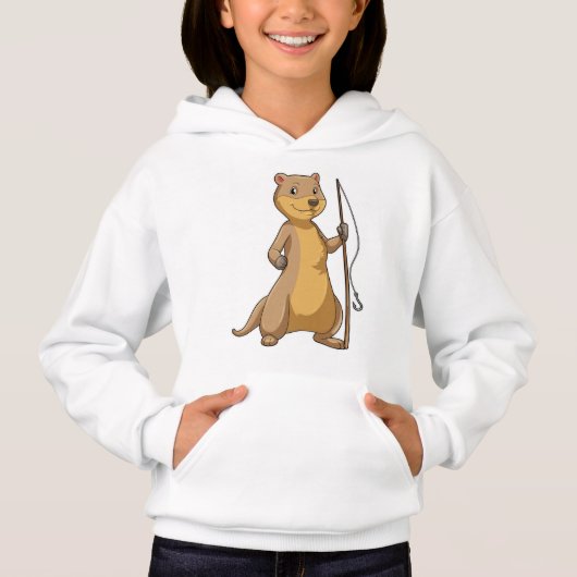 Otter als visser met hengel (Voorkant)