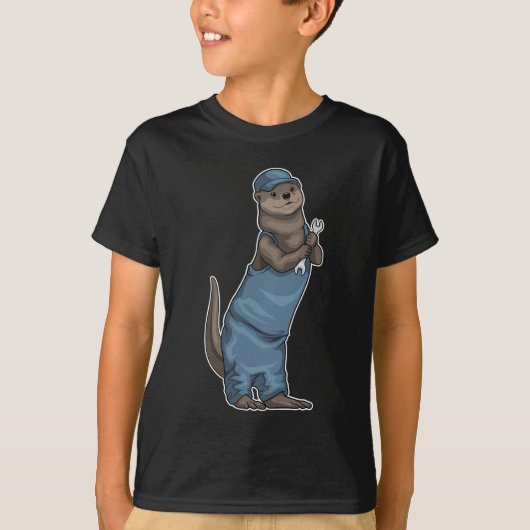 Otter ambachtsman moersleutel t-shirt (Voorkant)