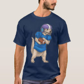 Otter Amerikaans Football Sport T-shirt (Voorkant)