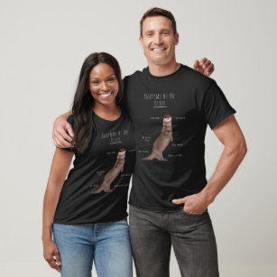 Otter Anatomy Tshirt! Schattig, Funny, Otter T-shi T-shirt