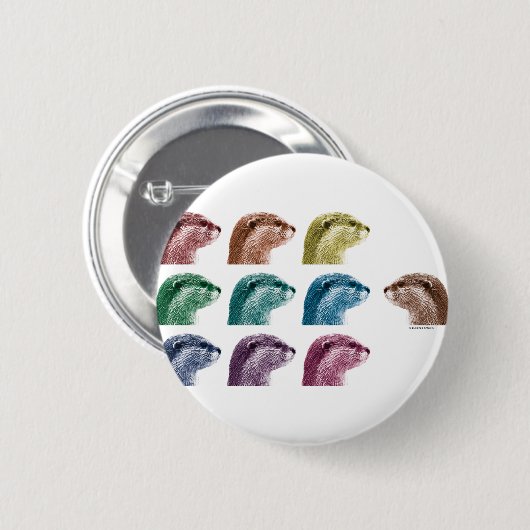 otter anders ronde button 5,7 cm (Voorkant /achterkant)