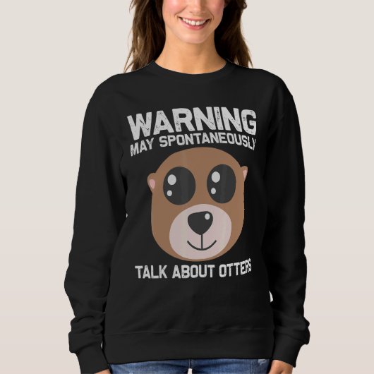 Otter Animal For Men Women Sea Otter Mammals Trui (Voorkant)