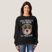 Otter Animal For Men Women Sea Otter Mammals Trui (Voorkant volledig)