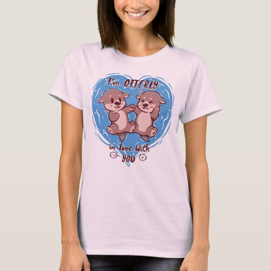 Otter Animal Pun T-shirt (Voorkant)