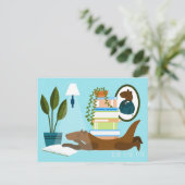 Otter ansichtkaarten uit Reading Feestdagenkaart (Staand voorkant)