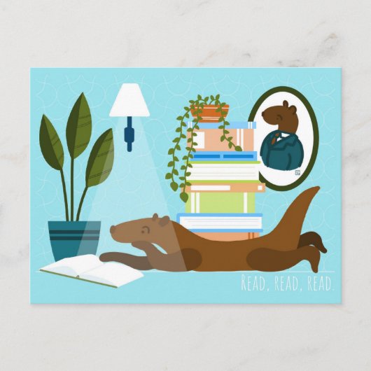 Otter ansichtkaarten uit Reading Feestdagenkaart (Voorkant)