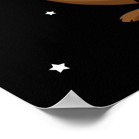 Otter Astronaut Gift Kinder Otter Gift Space Otter Poster (Hoek)