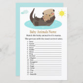 Otter Baby Animals Name Game (Voorkant / Achterkant)