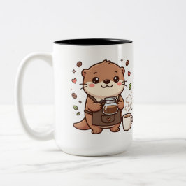 Otter Barista Tweekleurige Koffiemok