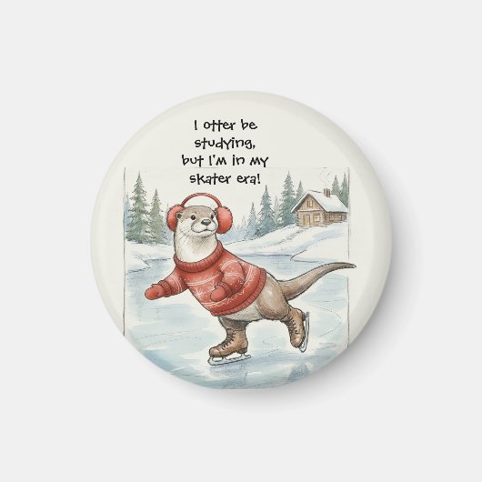 Otter Be Skating, Magnet (Voorkant)