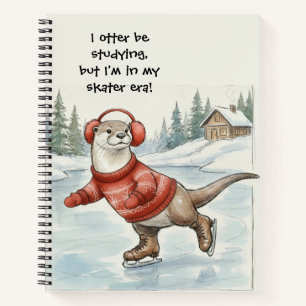 Otter Be Skating, Spiraal Notebook Notitieboek