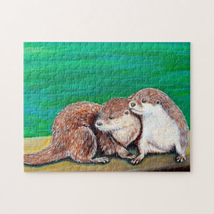 Otter Best Friends Painting Legpuzzel