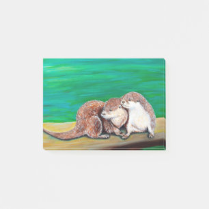 Otter Best Friends Painting Post-it® Notes