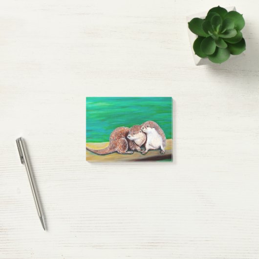 Otter Best Friends Painting Post-it® Notes (Kantoor)