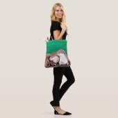 Otter Best Friends Painting Tote Bag (Op model)