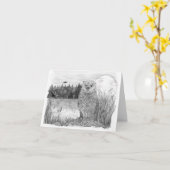 Otter bij maanlicht kaart (Gele Bloem)